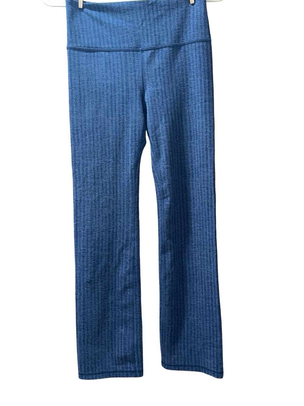 Athleta Ribbed High-Waist pants in Deep Blue